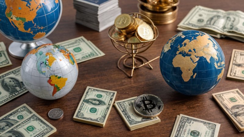 kryptovaluta, internasjonal handel, Bitcoin, blokkjedeteknologi, digital valuta, global handel, fordelene med kryptovaluta