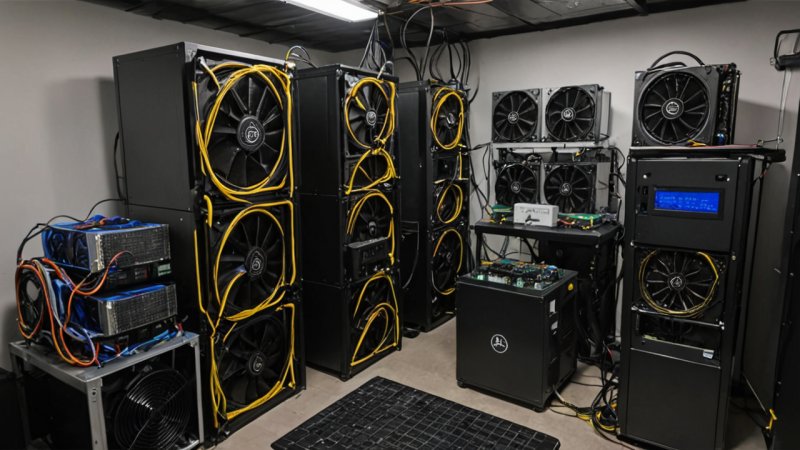 Bitcoin mining, mining rig oppsett, kryptovaluta, ASIC-minere, mining pool
