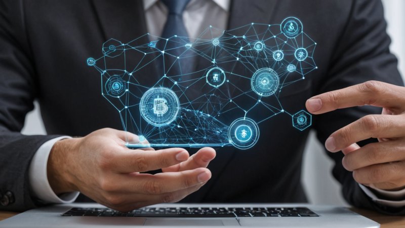 Blockchain, finansielle tjenester, sikkerhet, kostnadsreduksjon, transparens, smarte kontrakter, fintech, tokenisering