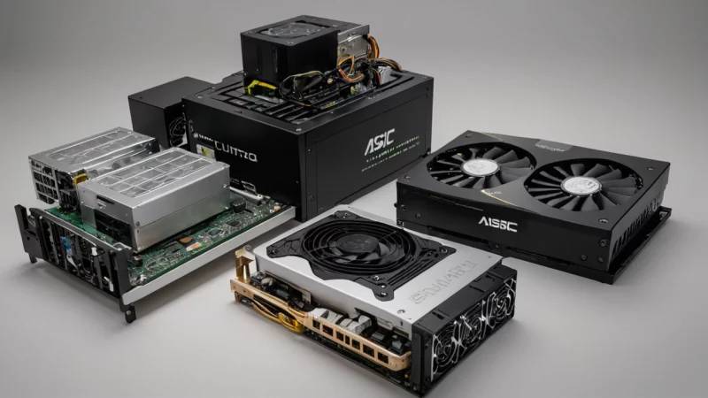 GPU mining, ASIC mining, kryptovaluta mining sammenligning, mining lønnsomhet, Bitcoin mining