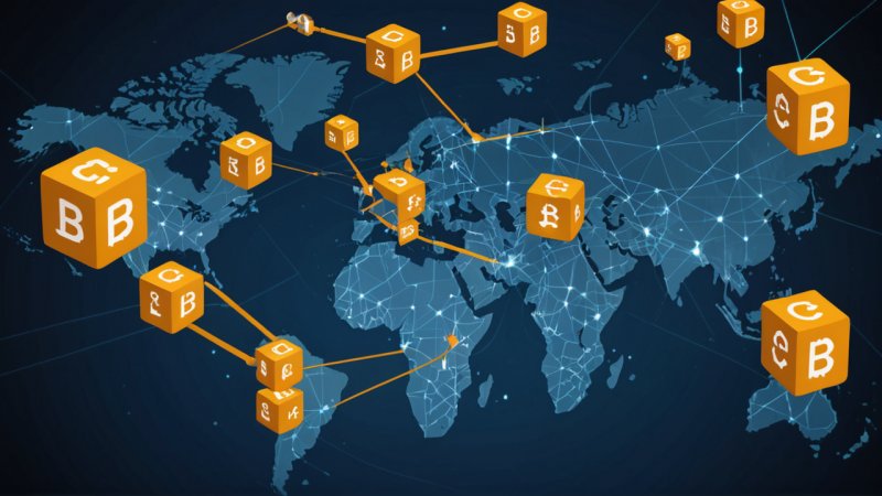 Blockchain teknologi, globalisering, kryptovaluta, desentralisert finans, smarte kontrakter, forsyningskjedeadministrasjon