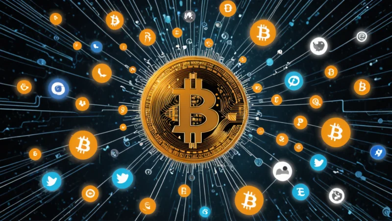 kryptovaluta, sosiale medier, Bitcoin, blockchain, digital valuta, nettplattformer, sikkerhet, investering
